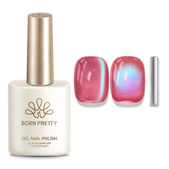 Born Pretty lifestyle image of manicured hands wearing shimmering cat-eye polish benefit