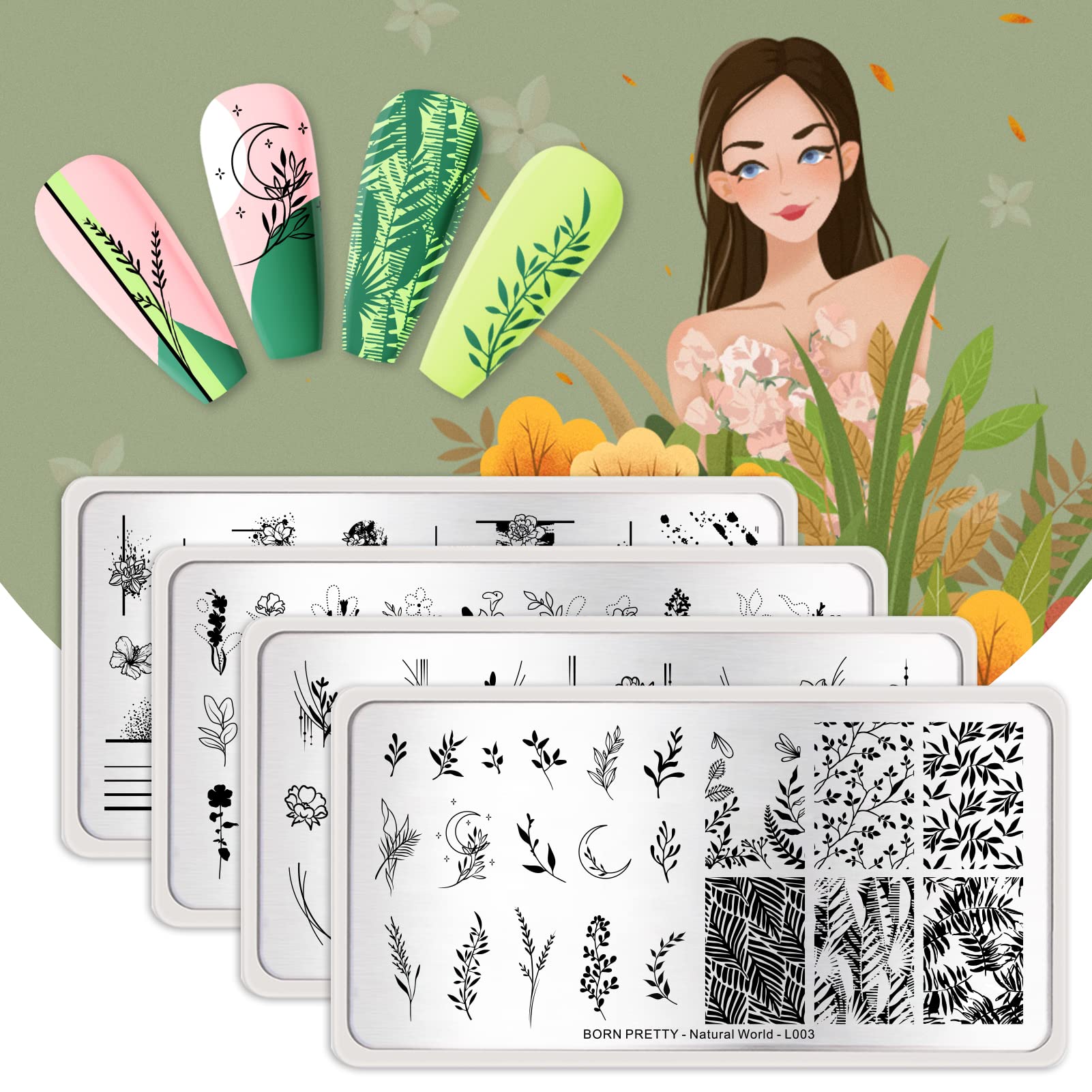 BORN PRETTY lifestyle manicure scene showing beautiful finished nails and inspiration