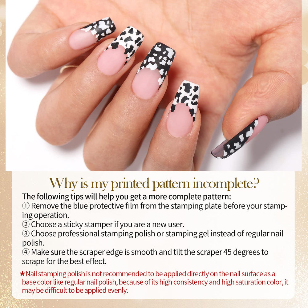 Born Pretty lifestyle manicure scene showcasing stamped nails and polished finish