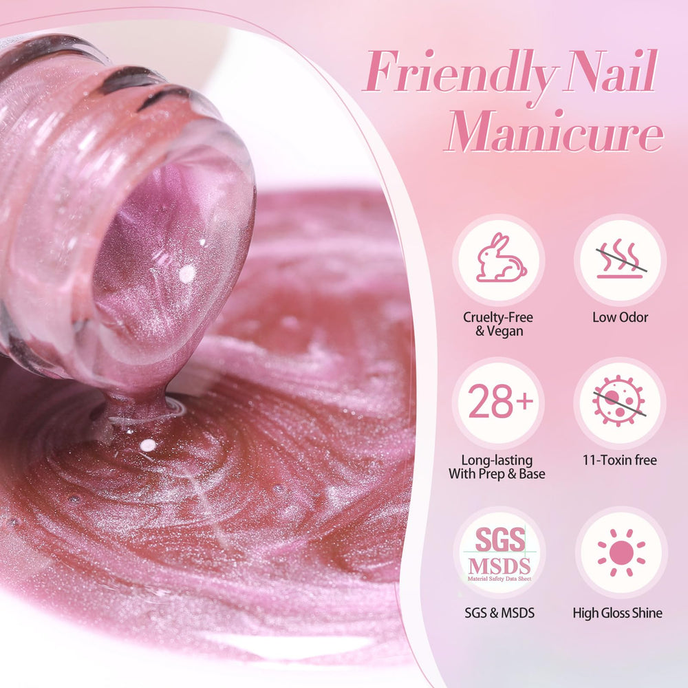 Born Pretty manicure on table showing finished look and gift-ready appeal