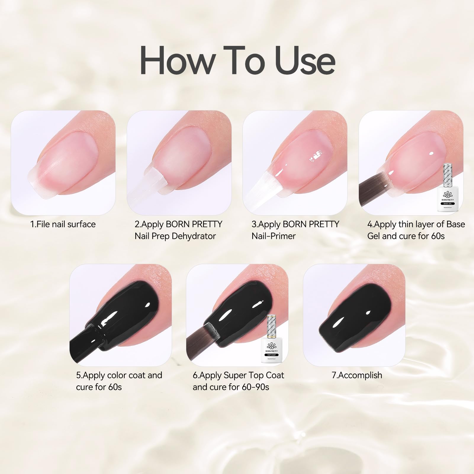 Born Pretty lifestyle manicure table scene showing salon-quality results benefit