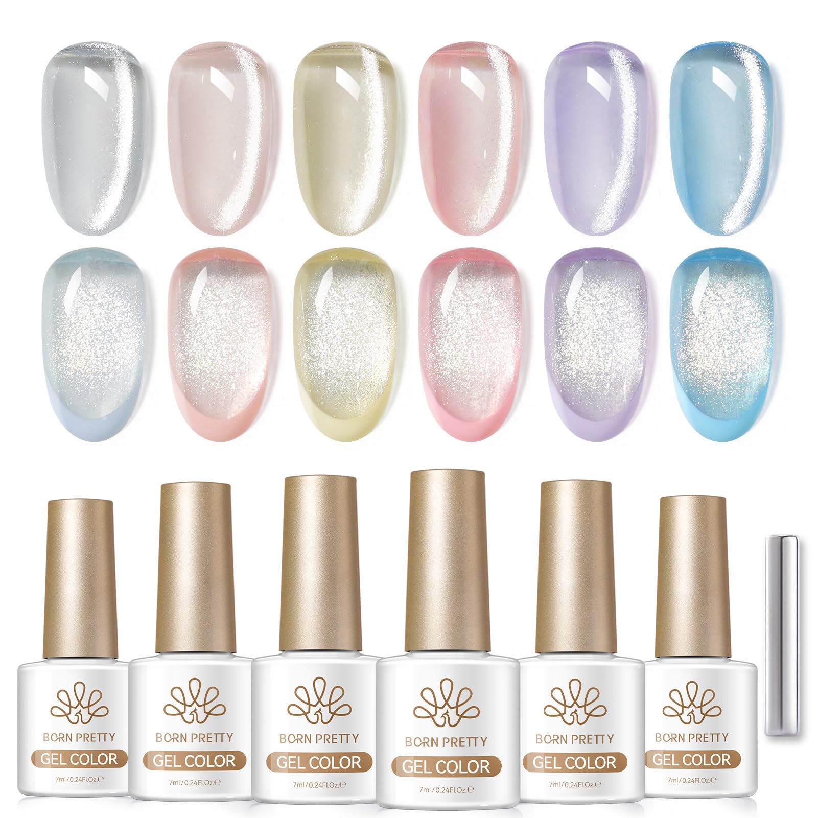 Born Pretty lifestyle manicure on hands styled for spring/summer with wearable sparkle