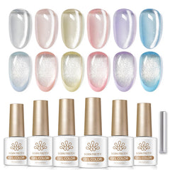 Born Pretty lifestyle manicure on hands styled for spring/summer with wearable sparkle