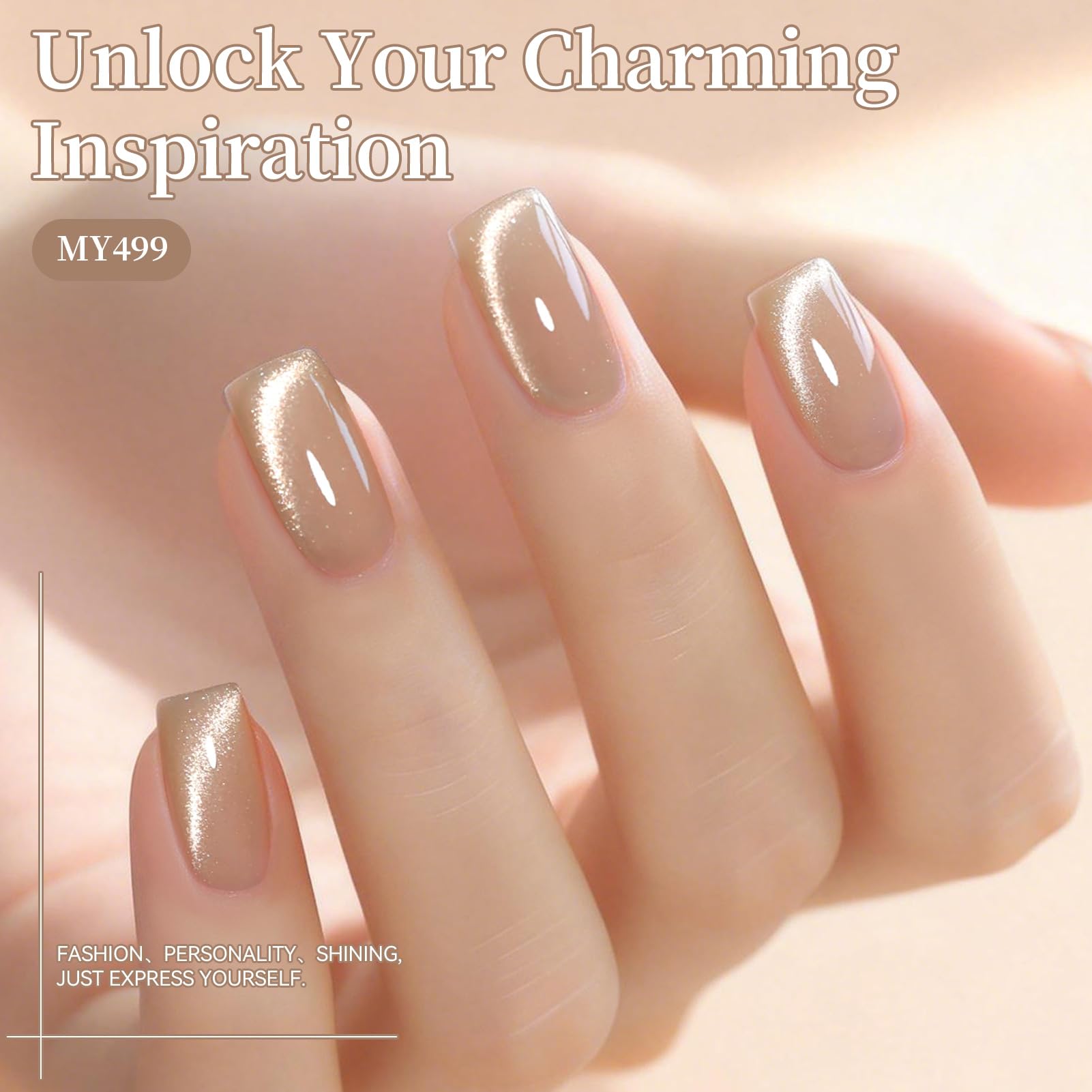 Born Pretty magnet held above nail creating effect, precise control