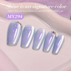 Born Pretty magnet effect demo on nail producing cat-eye stripe for striking nail art