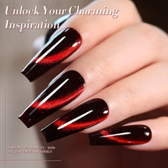 Born Pretty magnet in action forming cat-eye stripe for dramatic effect