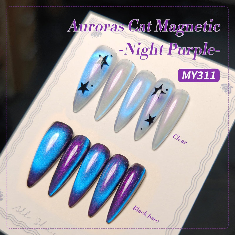 BORN PRETTY magnet in action creating cat-eye stripe benefit