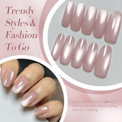 Born Pretty magnetic stripe forming on wet polish demonstrating dramatic effect