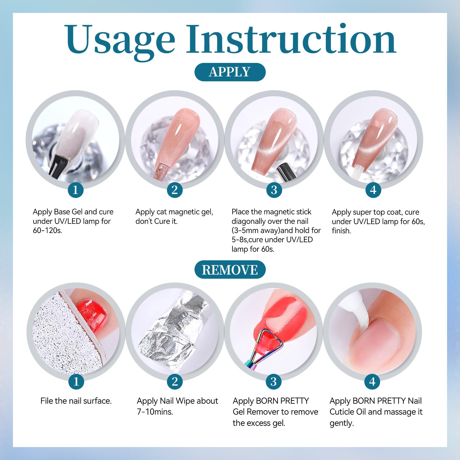 Born Pretty manicure lifestyle desktop shot showing salon-ready results at home