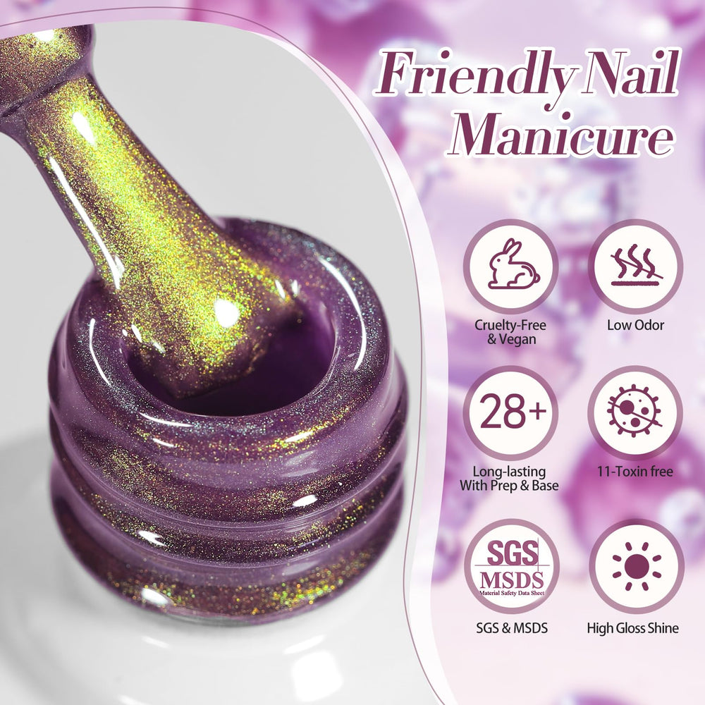 Born Pretty manicure in studio lighting demonstrating salon-quality finish benefit