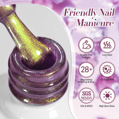 Born Pretty manicure in studio lighting demonstrating salon-quality finish benefit