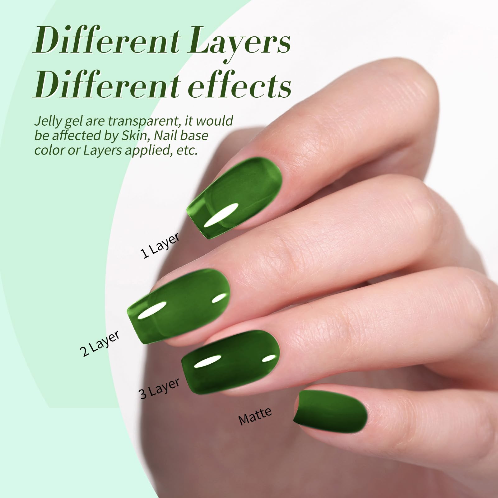 Born Pretty milky white swatch on nail demonstrating clean base look