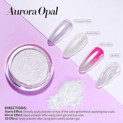 Born Pretty mirror finish on gel nails showcasing reflective metallic result