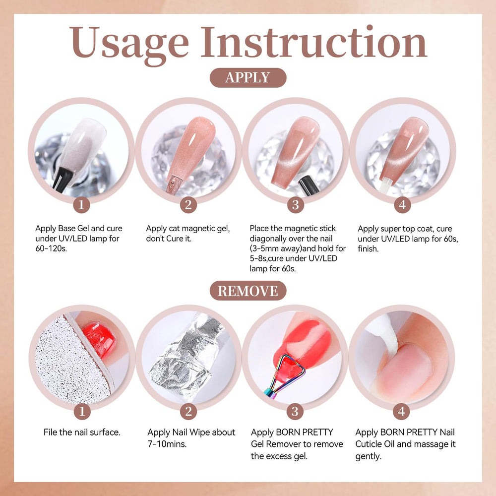 Born Pretty polish being applied on a nail showing DIY salon look and user-friendly use