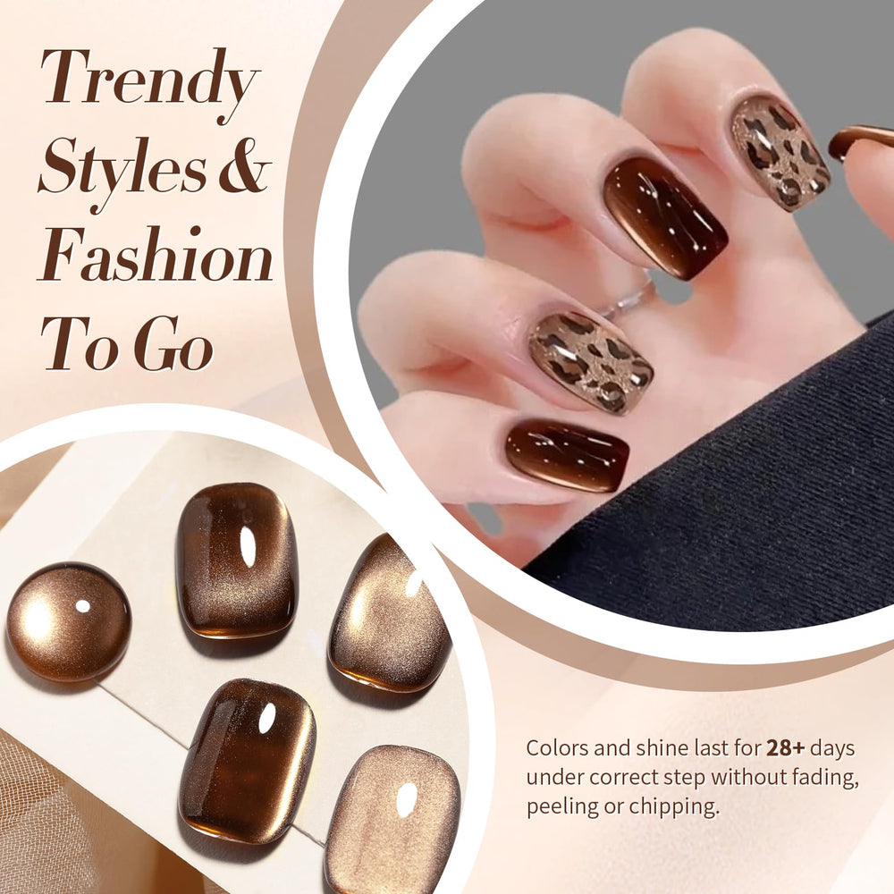 Born Pretty before and after nails showing long-lasting shine and wear