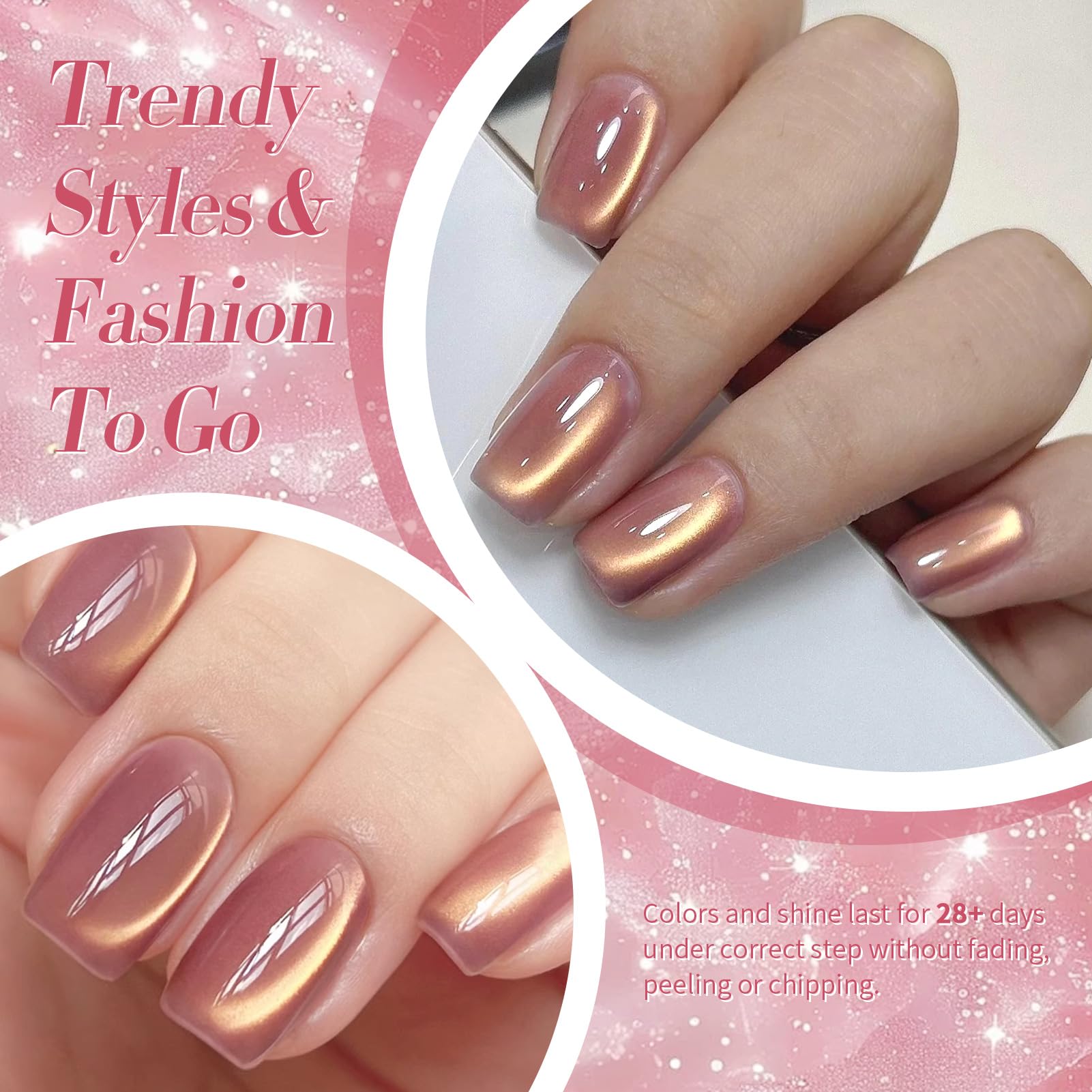 Born Pretty single nail example showing violet cat-eye and salon-level precision