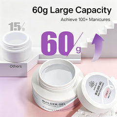 Born Pretty extension being formed on a nail form demonstrating quick application