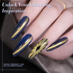 Born Pretty polished hand at a party showing shine benefit: eye-catching nails