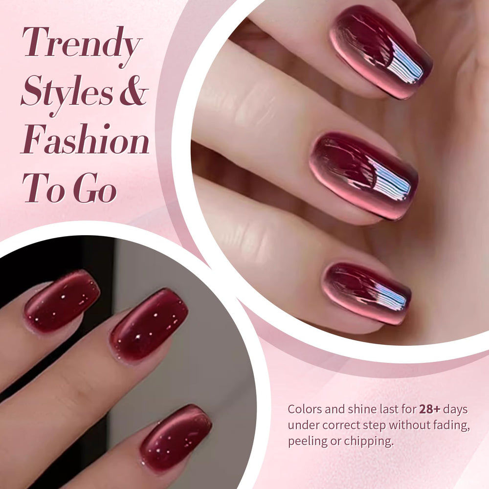 born pretty nail swatch set showing color range and wearable finish
