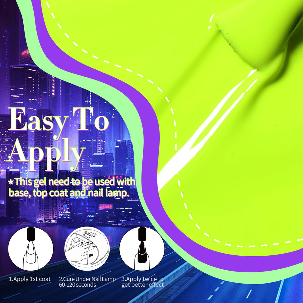 Born Pretty festival-style manicure in lifestyle setting showcasing bold neon impact benefit