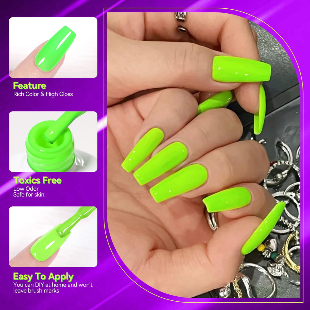 Born Pretty neon polish on fingers in lifestyle shot for eye‑catching manicure inspiration
