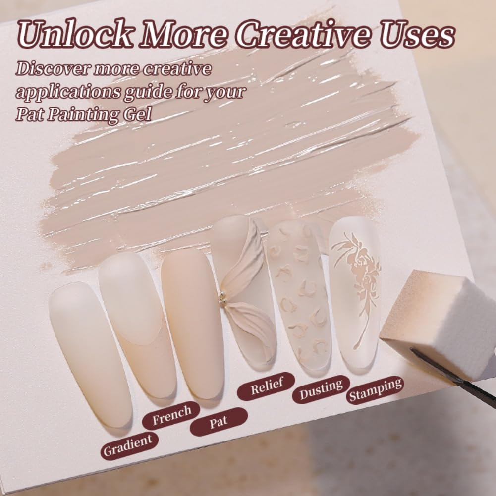 Born Pretty ombre sponges and grabber tool organized for neat work