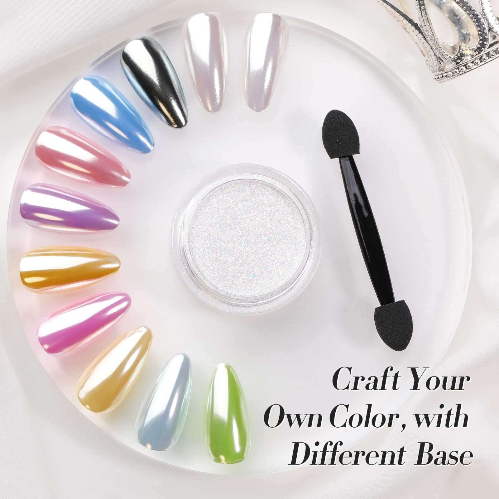Born Pretty package contents laid flat showing jar and applicator for convenience