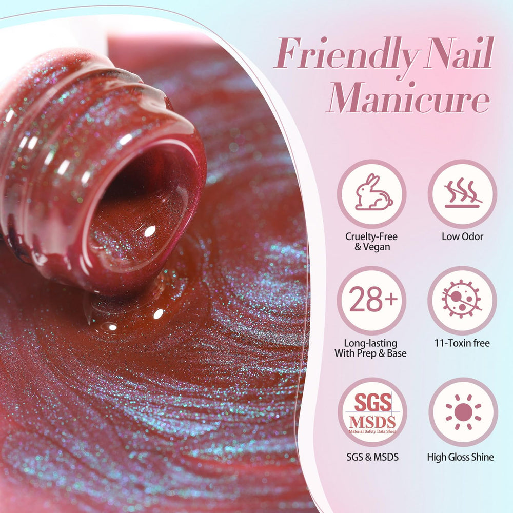 BORN PRETTY label detail with product name and usage benefits visible