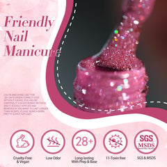 Born Pretty party lifestyle manicure on model showing event-ready nails benefit