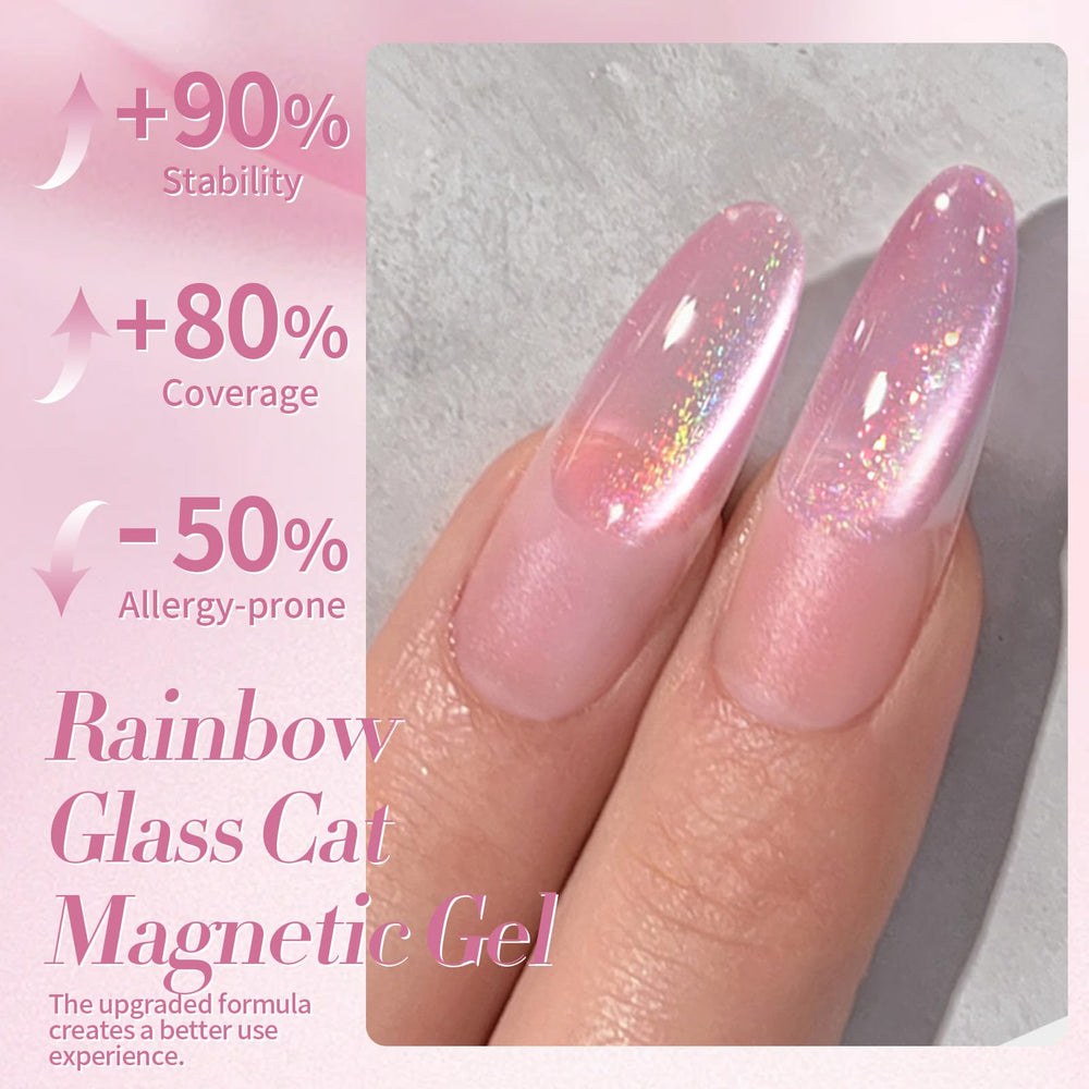 born pretty finished nails in wedding setting showing subtle pink rainbow sheen benefit: elegant look
