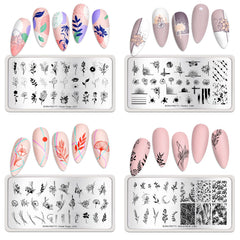 BORN PRETTY stacked plates showing compact size and easy storage benefit