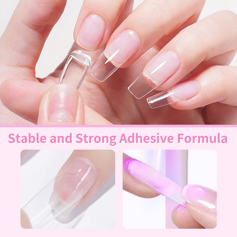 Born Pretty application of press-on nails for quick, secure adhesion