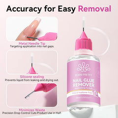 Born Pretty remover with nail removal tool for safe lifting