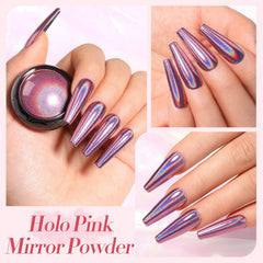 Born Pretty rose gold pigment detail demonstrating warm metallic color payoff