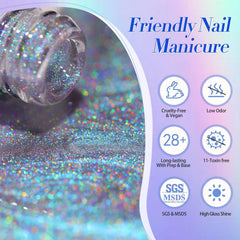 Born Pretty salon manicure lifestyle hand model showing professional result