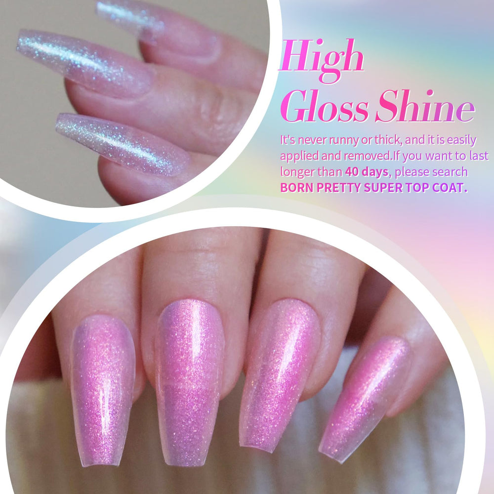 Born Pretty 7ml bottle beside ruler showing compact travel-friendly size