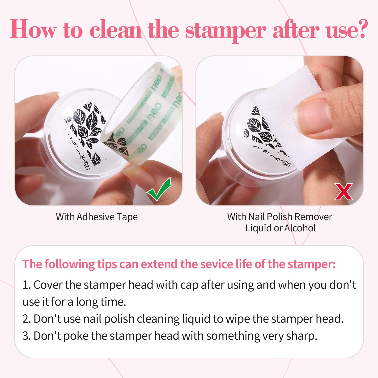 Born Pretty product beside ruler showing stamper length advantage
