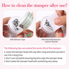 Born Pretty product beside ruler showing stamper length advantage