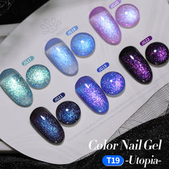 Born Pretty close-up of ice holographic shade showing reflective shift and sparkle
