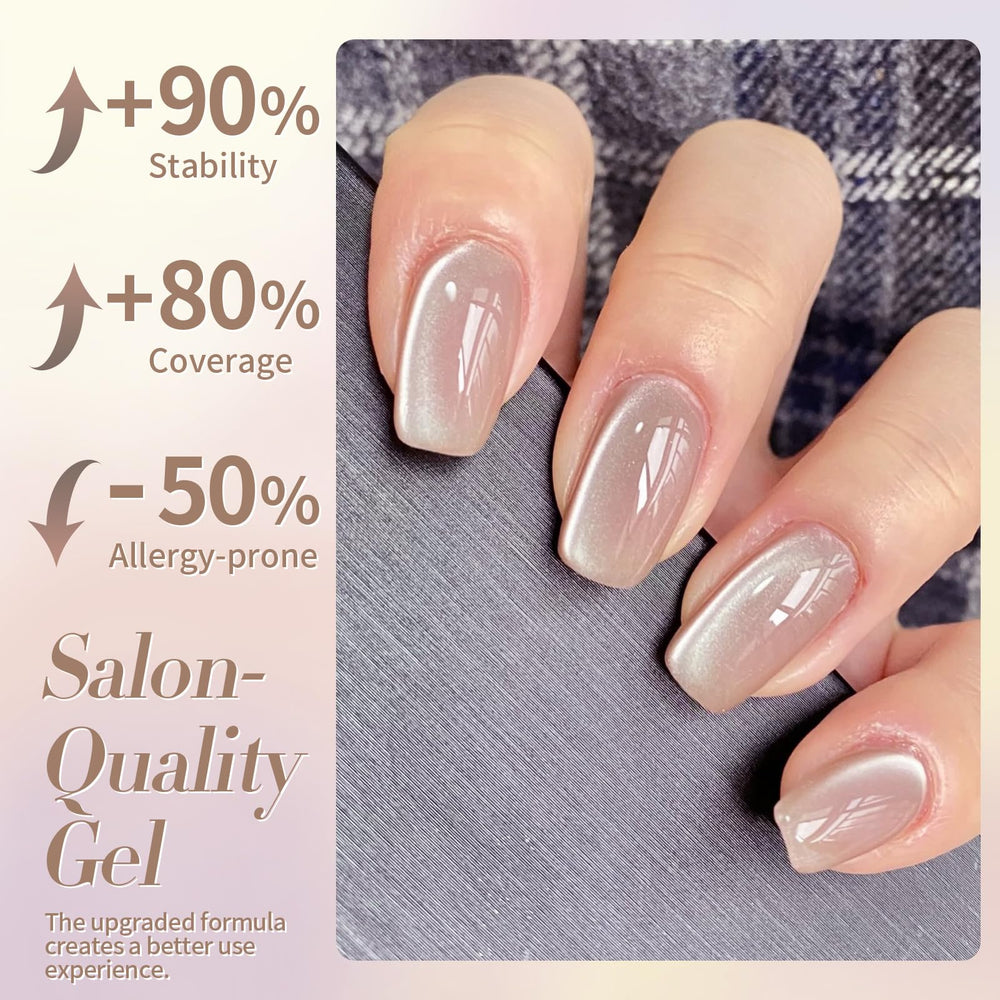 Born Pretty painted fingers showing Nude Moonlight on different skin tones