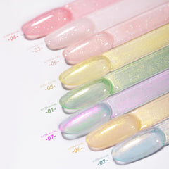 Born Pretty macro shimmer texture, reveals holographic flecks for visual depth