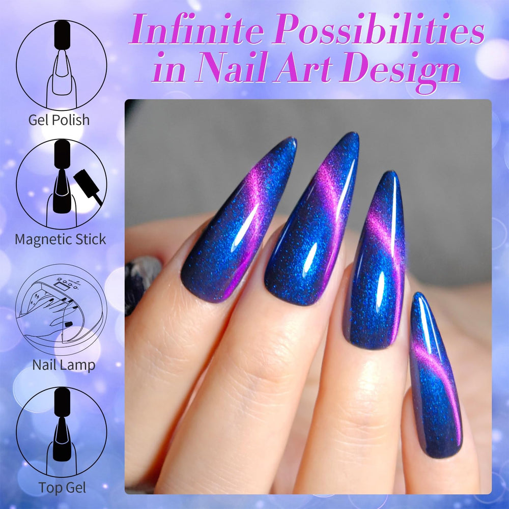 BORN PRETTY reflective swatch under light showing high-gloss benefit