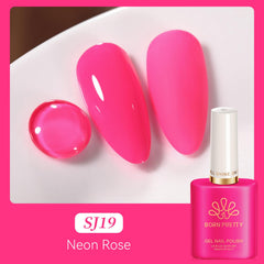Born Pretty 15ml bottle beside coin to show compact travel size