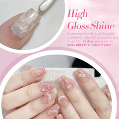 Born Pretty bottle beside coin showing compact 7ml size and portability