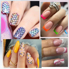 Born Pretty stamping in action transferring a floral design for fast decoration