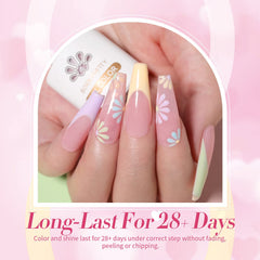 Born Pretty swatch lineup on white background, shows true pastel shades for color choice
