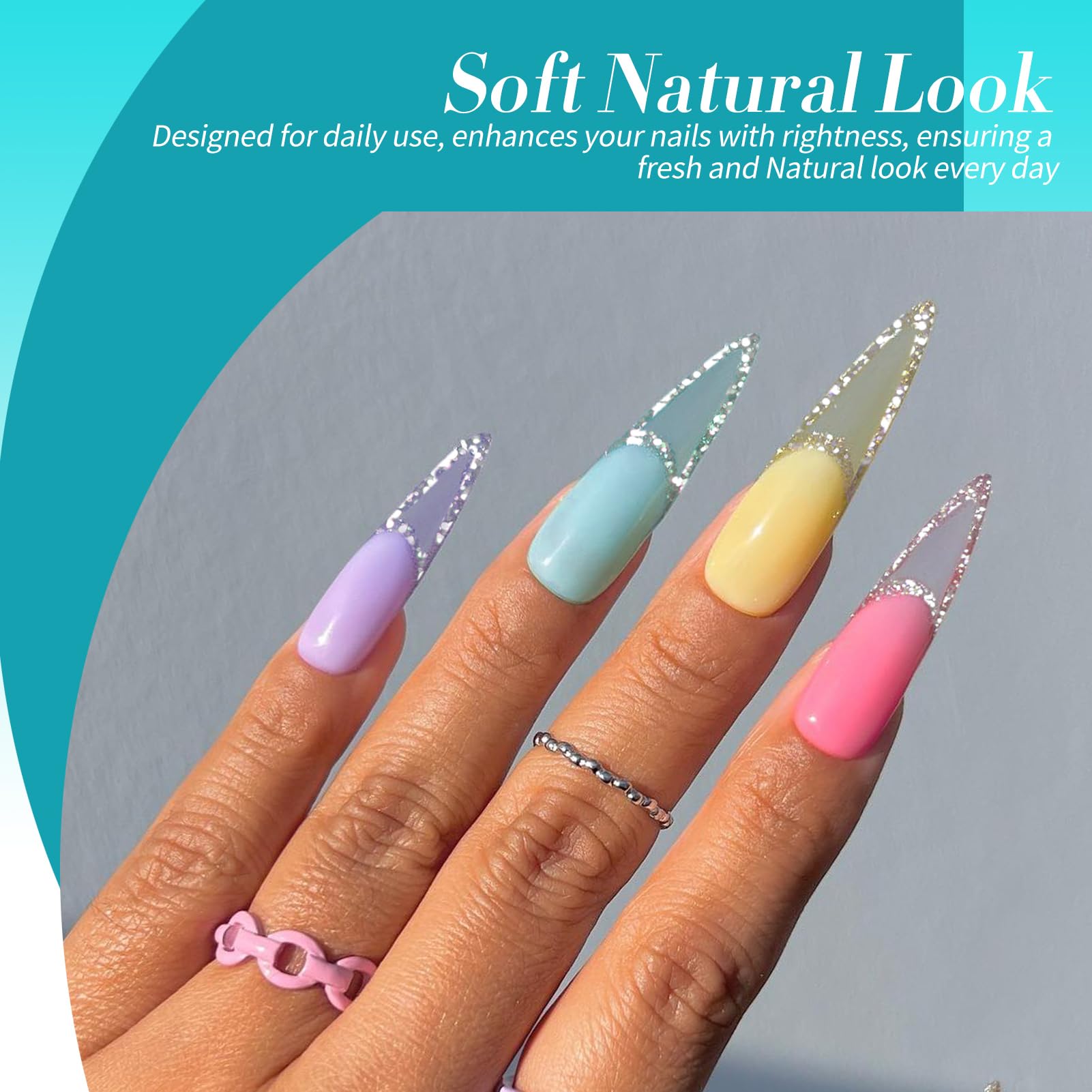 Born Pretty mint green swatch on nail illustrating cool pastel tone for fresh seasonal manicures