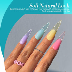 Born Pretty mint green swatch on nail illustrating cool pastel tone for fresh seasonal manicures