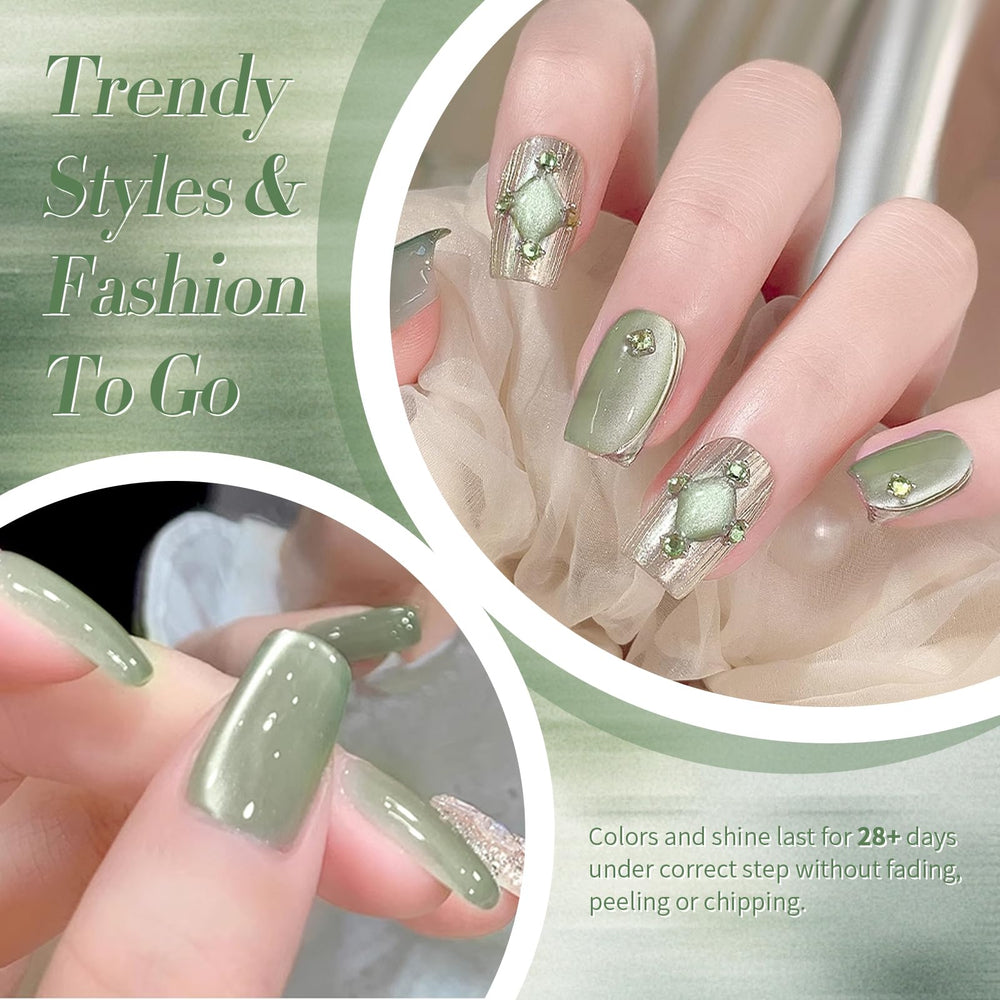 Born Pretty swatches on tips showing gradient and high pigmentation benefits