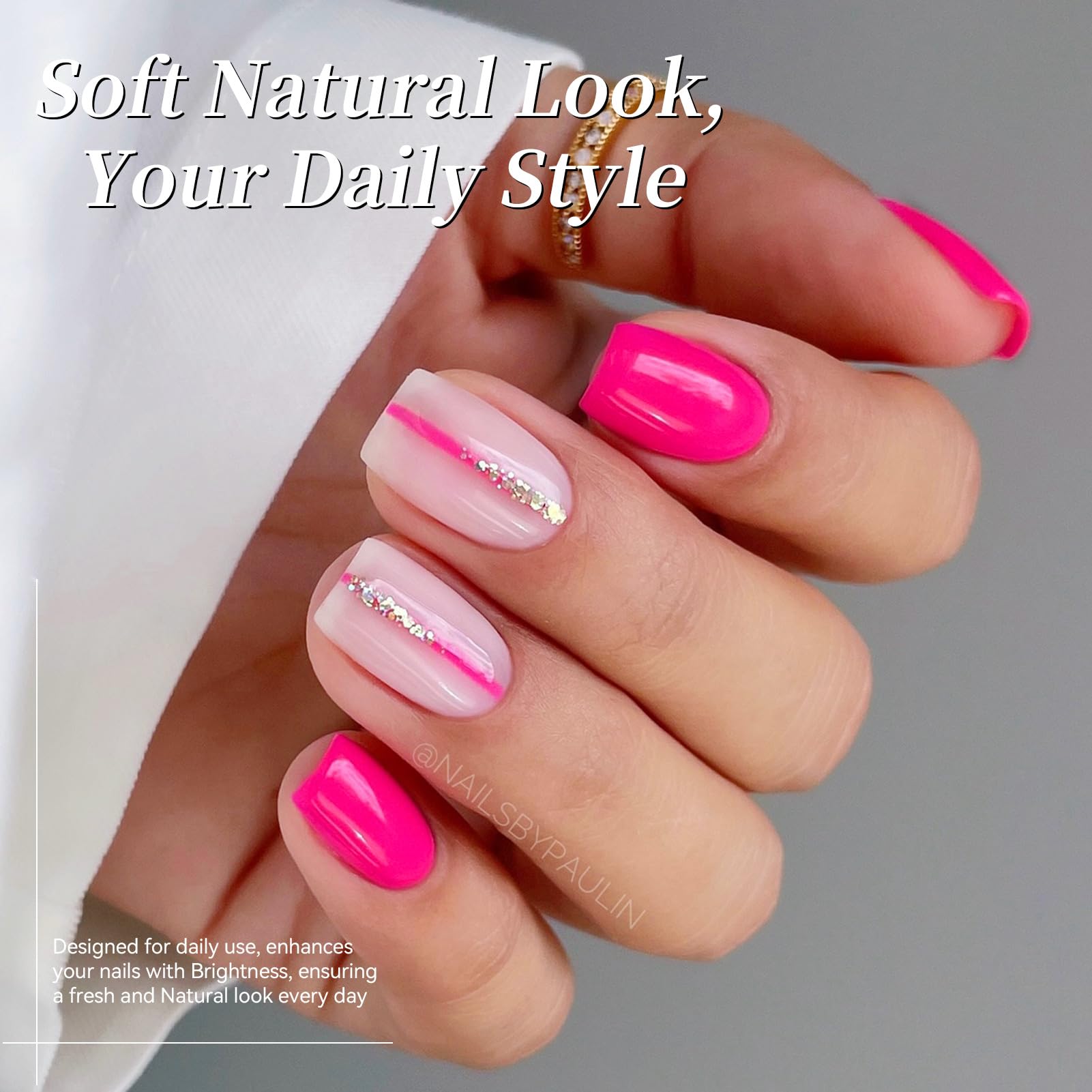 Born Pretty swatch on nail wheel showing true neon pigment and coverage